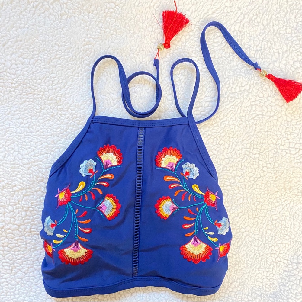 Swim halter top